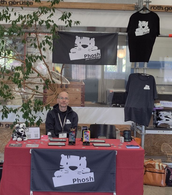 Booth at MiniDebconf Winterthur