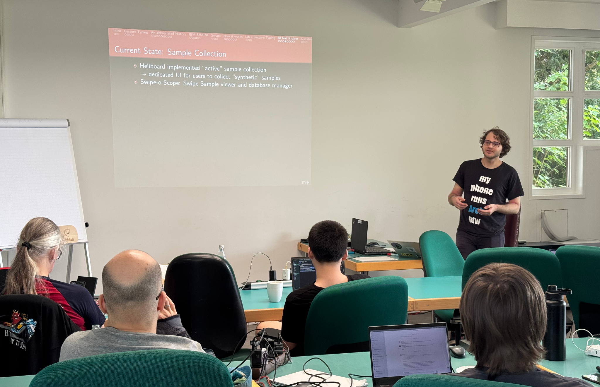 Photo from a talk on Saturday