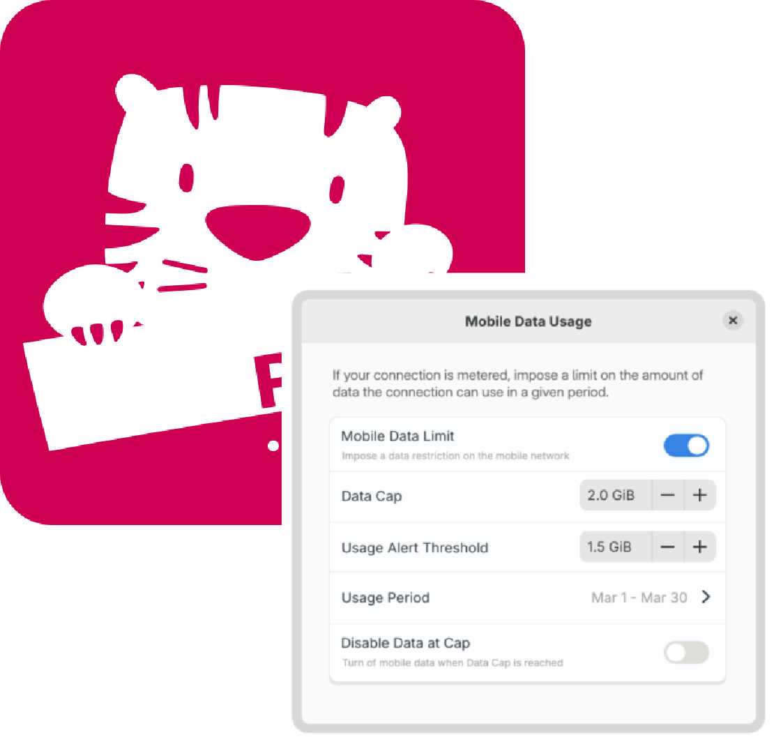 Improving Phosh: Mobile Data Usage